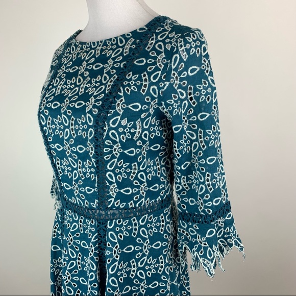Maje Eyelet Dress Sz 2 - Picture 6 of 12
